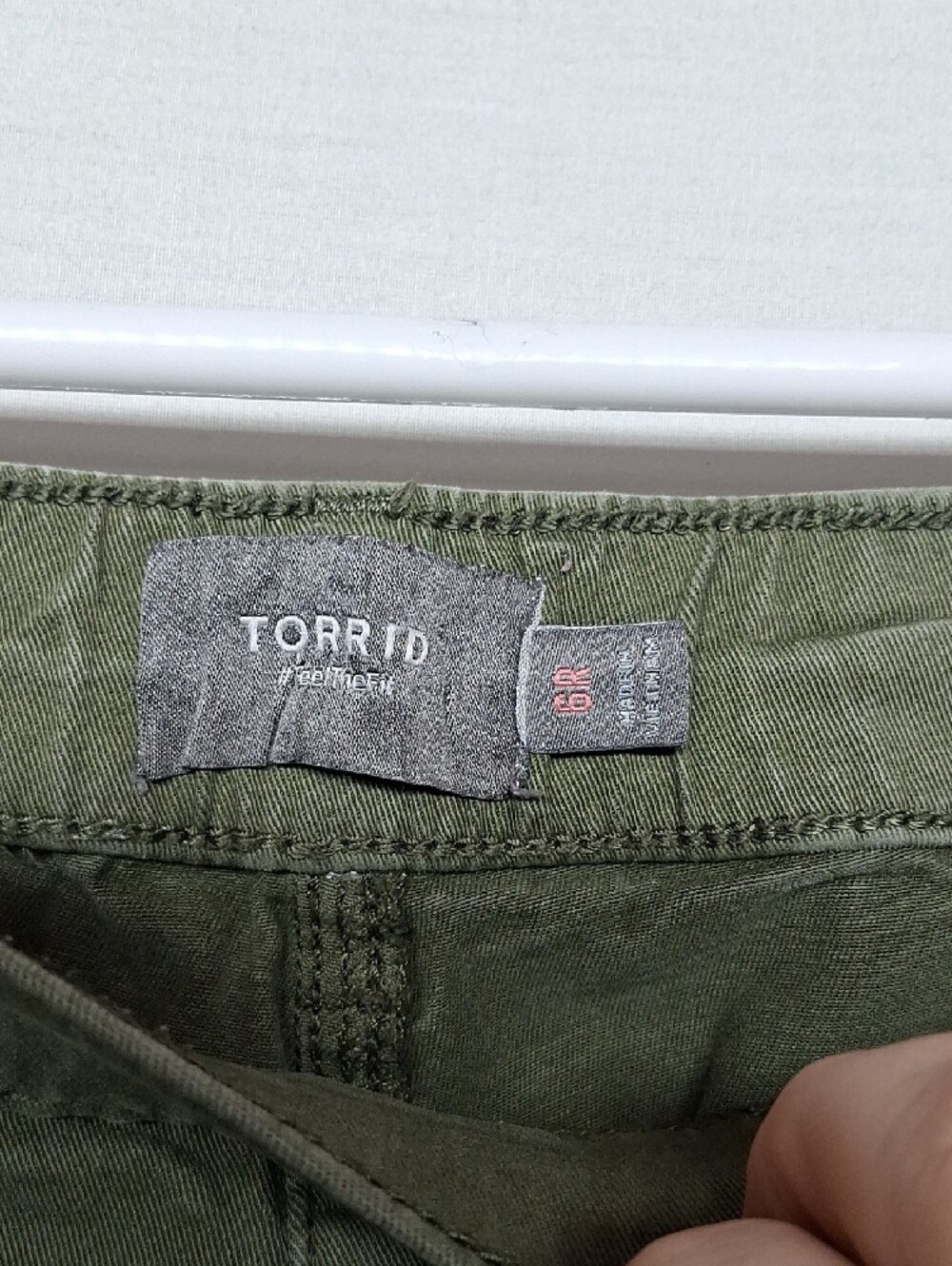 Torrid Olive Drawstring Cargo Pants - Picture 3 of 10